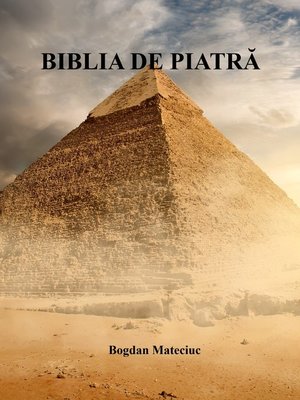 cover image of Biblia de piatră